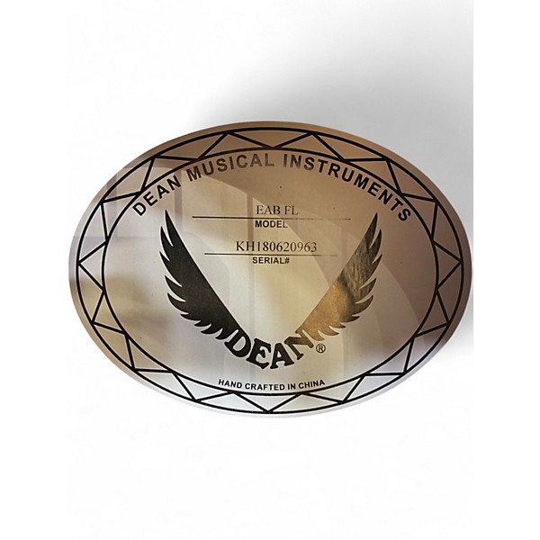 Used Dean EAB Amber Acoustic Bass Guitar