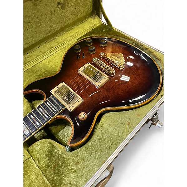 Vintage 1980s Ibanez AR300 Brown Sunburst Solid Body Electric Guitar