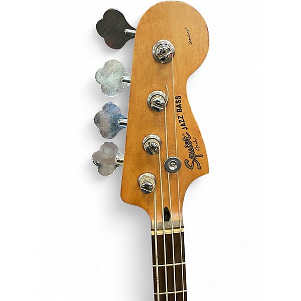 Used Squier JAZZ STANDARD 2 Color Sunburst Electric Bass Guitar