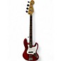 Used Fender American Standard Jazz Bass RED Electric Bass Guitar thumbnail