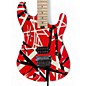 Used EVH Striped Series RED AND BLACK Solid Body Electric Guitar