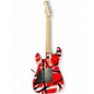 Used EVH Striped Series RED AND BLACK Solid Body Electric Guitar
