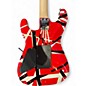 Used EVH Striped Series RED AND BLACK Solid Body Electric Guitar
