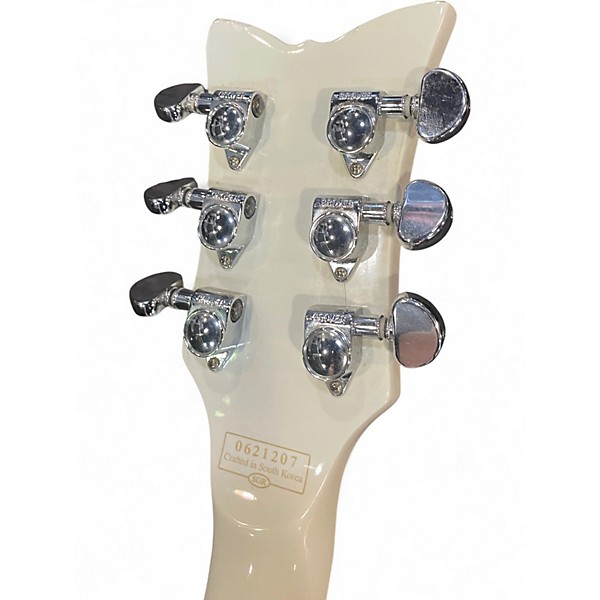 Used Schecter Guitar Research Tempest Custom white Solid Body Electric Guitar