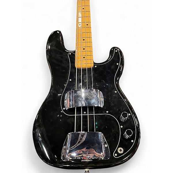 Used Fender Player Precision Bass Black Electric Bass Guitar
