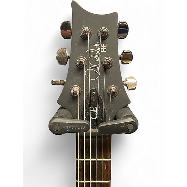 Used PRS Swamp Ash CE Sandblasted Black and Purple Solid Body Electric Guitar