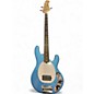 Used Sterling by Music Man STINGRAY RAY 24 BLUE Electric Bass Guitar thumbnail