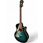 Used Yamaha APX600 Oriental Blue Burst Acoustic Electric Guitar