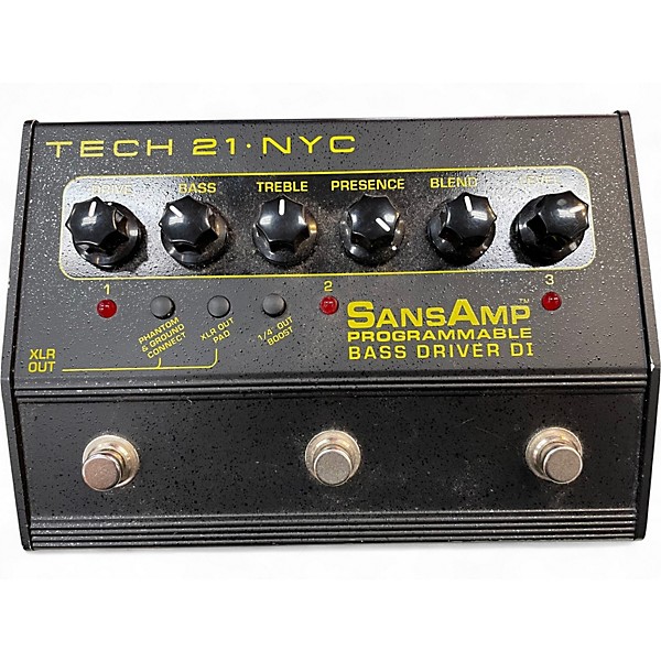 Used Tech 21 Sansamp PBDR Bass Driver DI Bass Effect Pedal