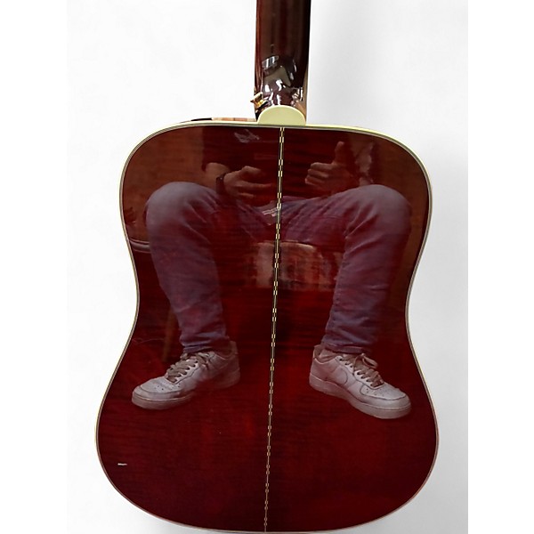 Used Gibson Doves In Flight Custom Shop Natural 12 String Acoustic Electric Guitar