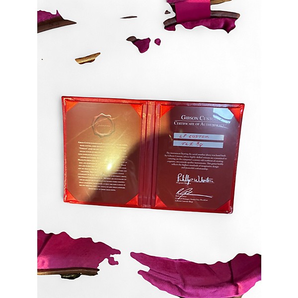 Used Gibson Custom Shop Les Paul TLI 3/4 Tiger Lily Solid Body Electric Guitar