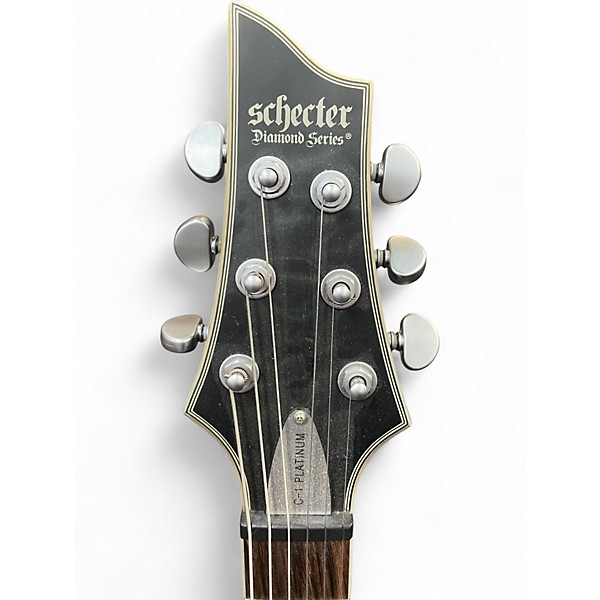 Used Schecter Guitar Research C1 Platinum Black Solid Body Electric Guitar