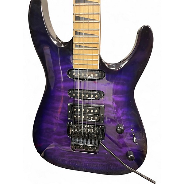 Used Jackson JS34Q Dinky Purple Solid Body Electric Guitar