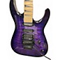 Used Jackson JS34Q Dinky Purple Solid Body Electric Guitar