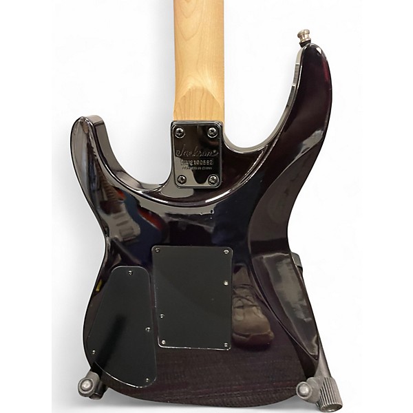 Used Jackson JS34Q Dinky Purple Solid Body Electric Guitar