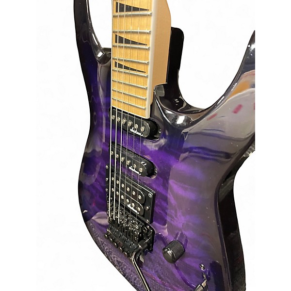 Used Jackson JS34Q Dinky Purple Solid Body Electric Guitar