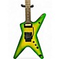 Used Dean Dimebag Dime Slime Slime Green Solid Body Electric Guitar