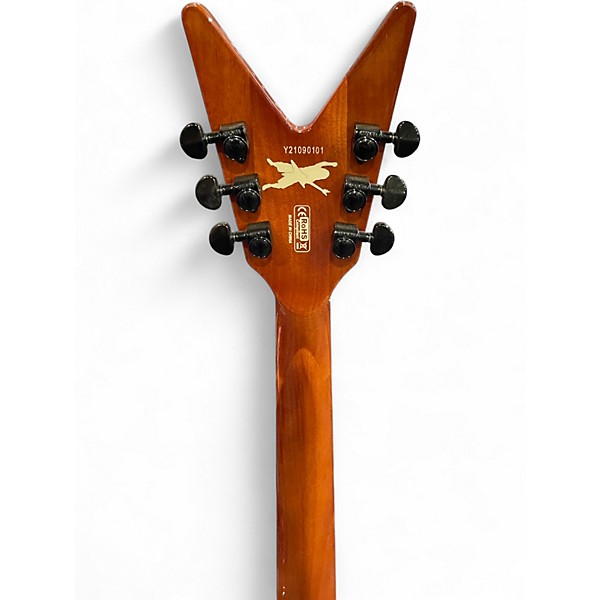 Used Dean Dimebag Dime Slime Slime Green Solid Body Electric Guitar