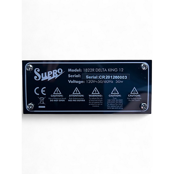 Used Supro 1822R Delta King 12 Tube Guitar Combo Amp