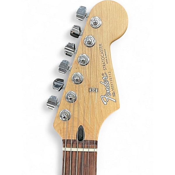 Used 2008 Fender Standard Stratocaster Olympic White Solid Body Electric Guitar