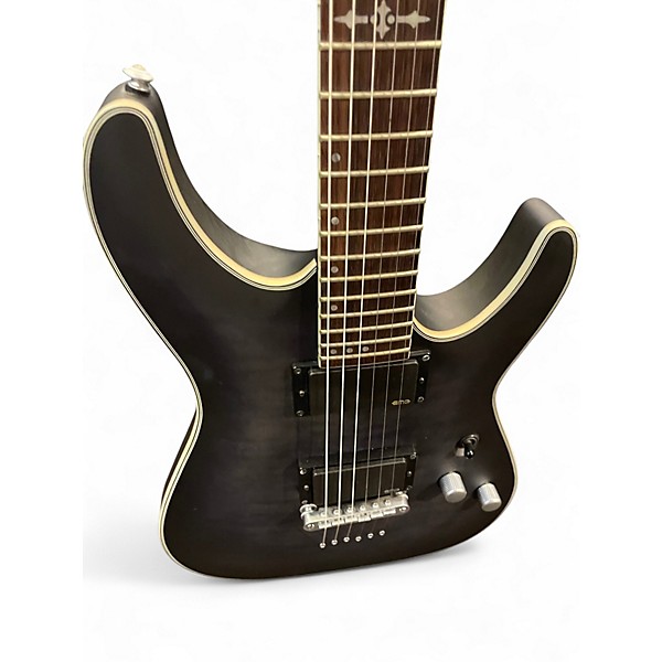 Used Schecter Guitar Research C1 Platinum Black Solid Body Electric Guitar