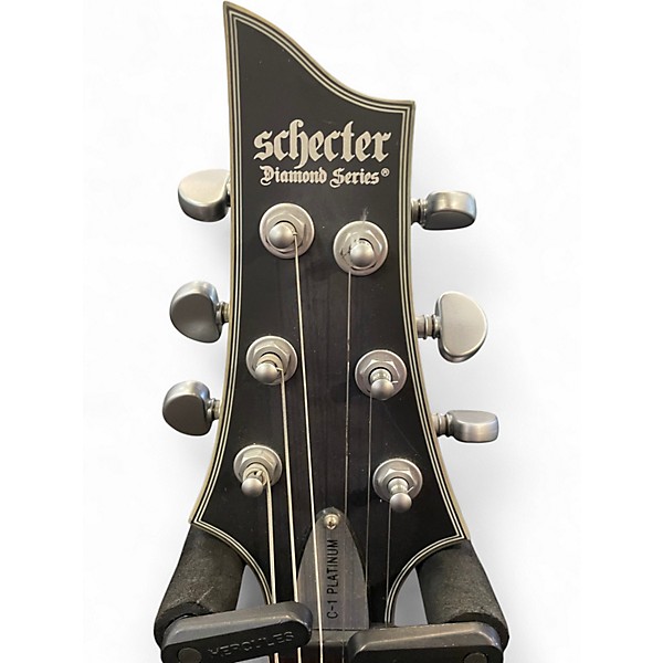 Used Schecter Guitar Research C1 Platinum Black Solid Body Electric Guitar