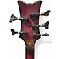 Used Schecter Guitar Research Stiletto Studio 5 String Transparent Purple Burst Electric Bass Guitar