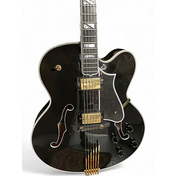 Used The Heritage SUPER EAGLE Black Hollow Body Electric Guitar