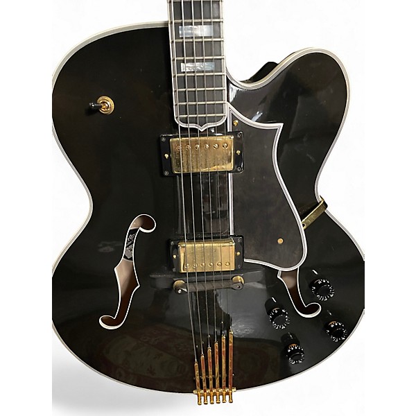 Used The Heritage SUPER EAGLE Black Hollow Body Electric Guitar