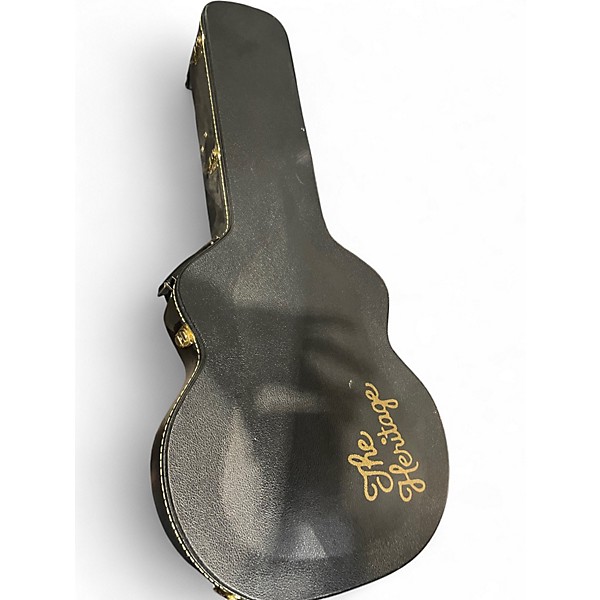 Used The Heritage SUPER EAGLE Black Hollow Body Electric Guitar