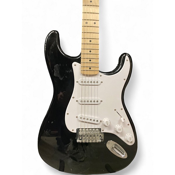 Used Squier Sonic Stratocaster Black Solid Body Electric Guitar