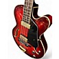Used Ibanez AEB200 Candy Red Burst Electric Bass Guitar