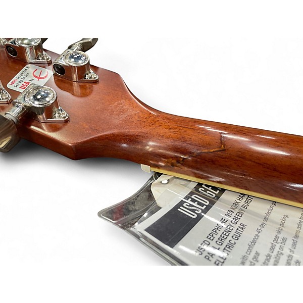 Used Epiphone 1959 KIRK HAMMETT LES PAUL GREENEY GREENY BURST Solid Body Electric Guitar