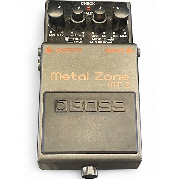 Used BOSS MT2 Metal Zone Distortion Effect Pedal