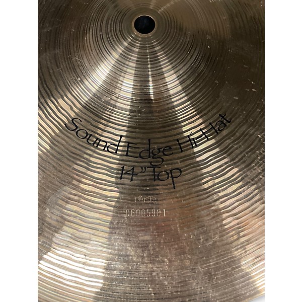 Used Paiste 14in Signature Sound Edge Hi Hat Pair Cymbal