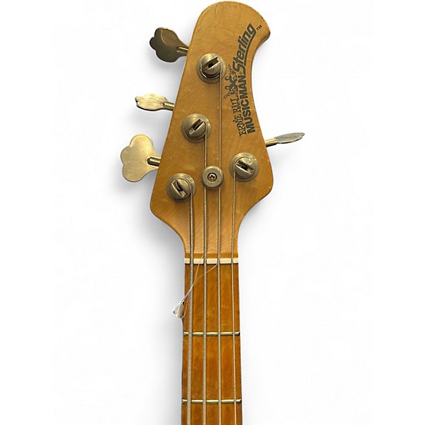 Vintage 1990s Sterling by Music Man 4H Orange Burst Electric Bass Guitar