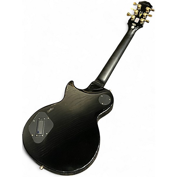 Used 2023 Epiphone Matt Heafy Les Paul Custom Black and Gold Solid Body Electric Guitar