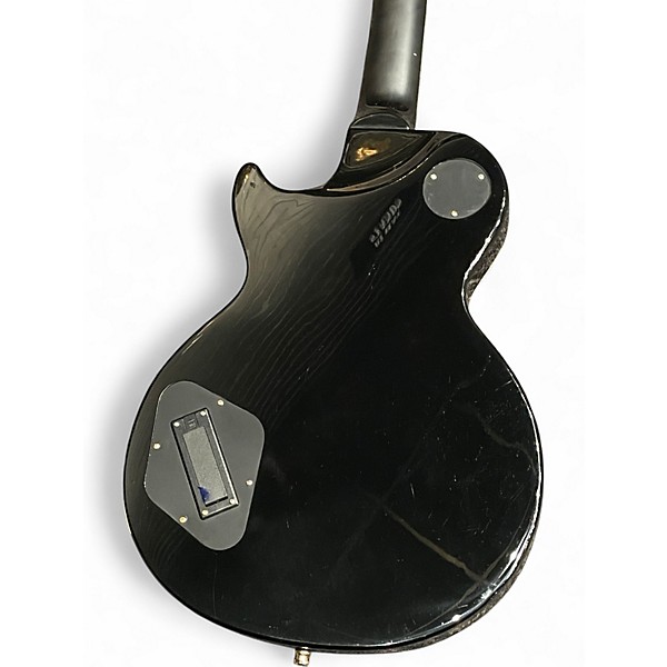 Used 2023 Epiphone Matt Heafy Les Paul Custom Black and Gold Solid Body Electric Guitar