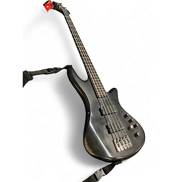 Used Schecter Guitar Research STILETTO STUDIO Black Electric Bass Guitar