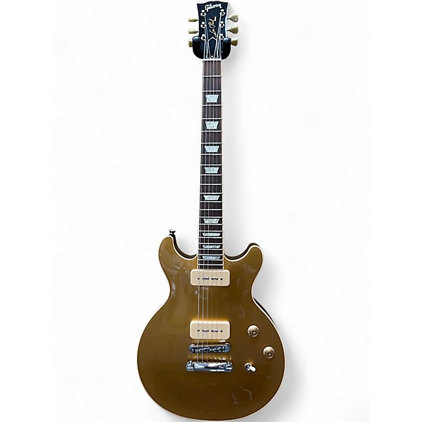 Used Gibson Les Paul Double Cutaway P-90 Gold Top Solid Body Electric Guitar