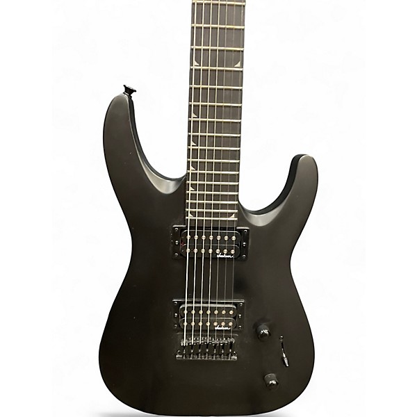 Used Jackson JS22-7 Dinky 7 String Matte Black Solid Body Electric Guitar