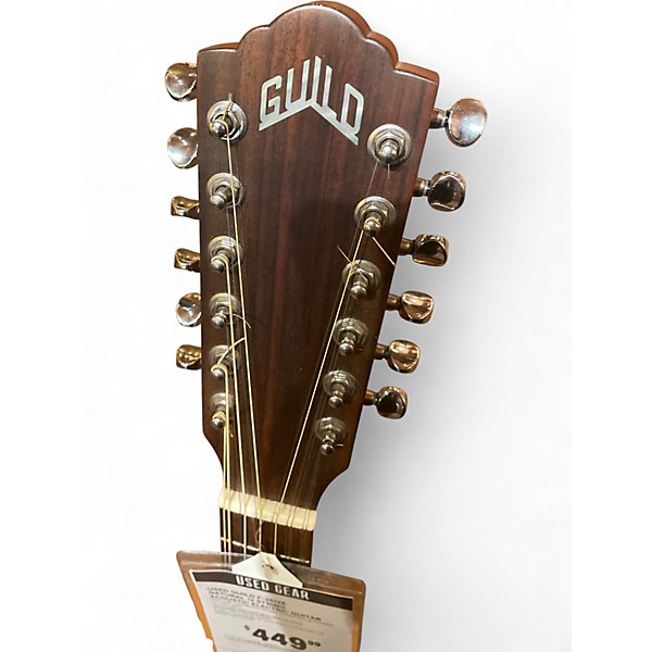 Used Guild F-2512E Natural 12 String Acoustic Electric Guitar