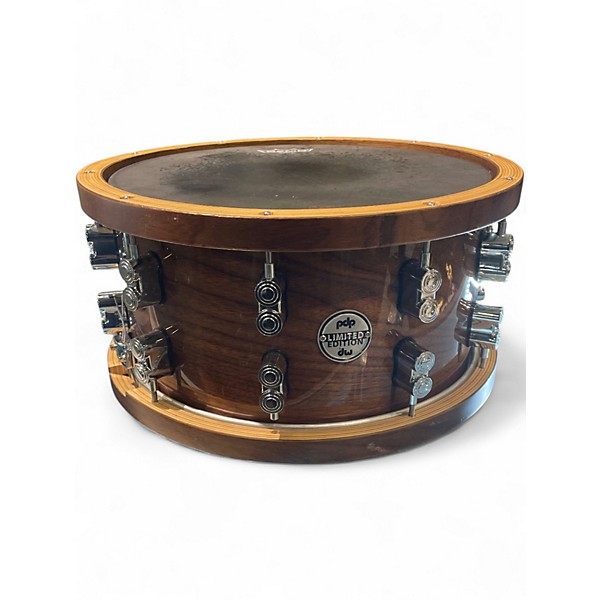 Used PDP by DW 7.5X14 PDP by DW Limited-Edition Dark Stain Maple and Walnut Snare Walnut Drum