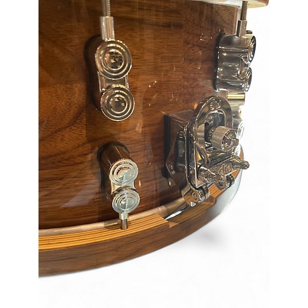 Used PDP by DW 7.5X14 PDP by DW Limited-Edition Dark Stain Maple and Walnut Snare Walnut Drum