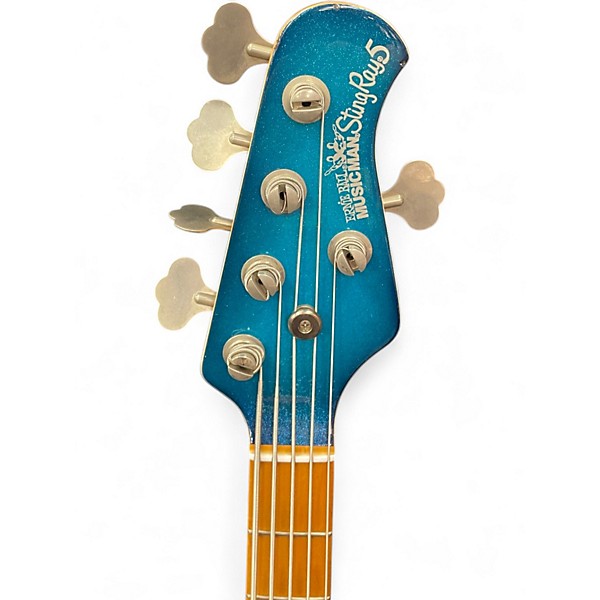 Used 2001 Ernie Ball Music Man Stingray 5 String BLUE DAWN Electric Bass Guitar