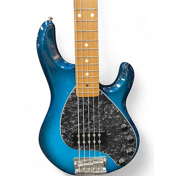 Used 2001 Ernie Ball Music Man Stingray 5 String BLUE DAWN Electric Bass Guitar