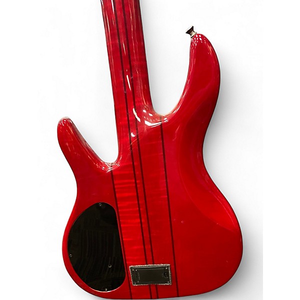 Used 1989 Peavey TL-5 TRANS RED Electric Bass Guitar