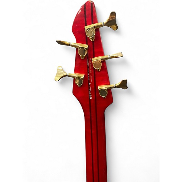 Used 1989 Peavey TL-5 TRANS RED Electric Bass Guitar
