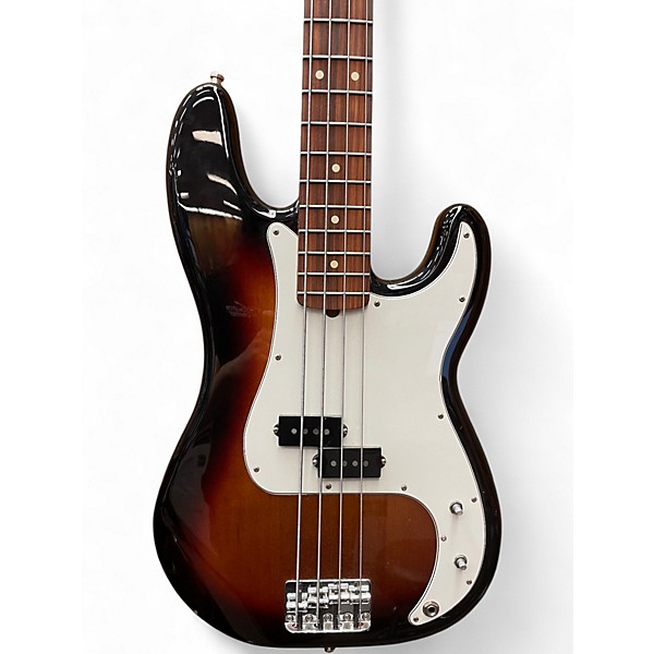 Used Fender Player Precision Bass Sunburst Electric Bass Guitar