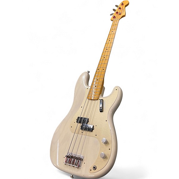 Used Fender 1957 Relic Precision Bass AGED WHITE BLONDE Electric Bass Guitar